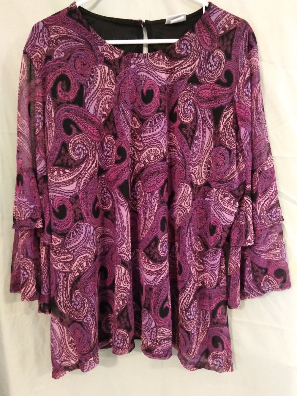 Women's COLLECTION'S ECT. Purple Blouse Shirt Size XXL Top